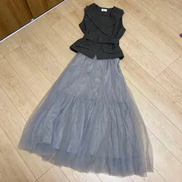 인기 폭발 즉시 완판 FRAY I.D 베스트 샤샤 스커트 셋업