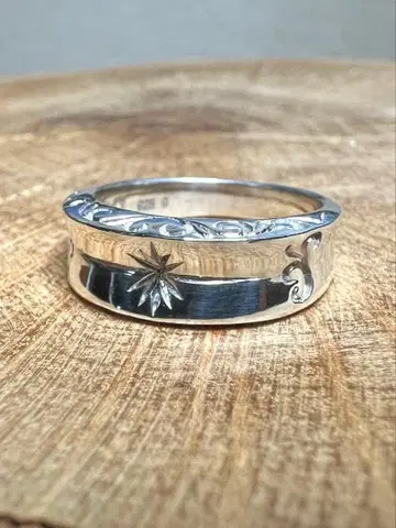 [ SAAD ] 아라베스크 썬 심볼 실버 반지 9호