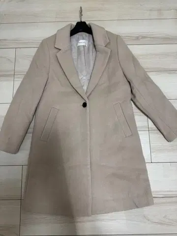 FRAY I.D 베이지 체스터 코트 M