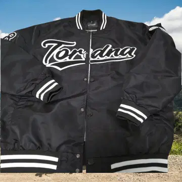 바시티 자켓 스타일 플라이트 자켓 블랙 NASA