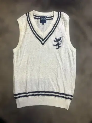 Admiral 아이보리 V넥 베스트 M 사이즈 가볍고 따뜻한