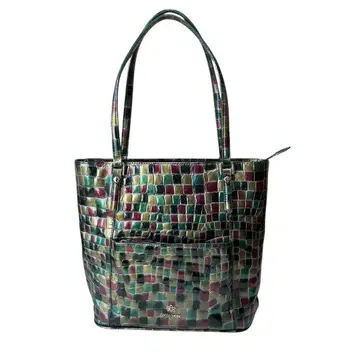 COCCO FIORE 코코피오레 악어 엠보싱 에나멜 토트백