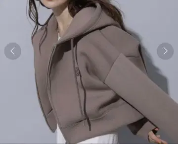 리랜드트루 집업 크롭 후디