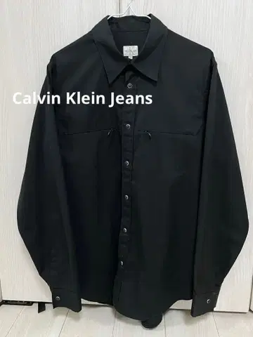 [새상품급] Calvin Klein Jeans 캘빈클라인 블랙 버튼 셔츠