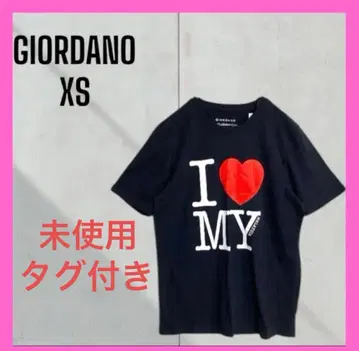새상품 미사용 GIORDANOI MY 빅 프린트 T셔츠 반팔 XS