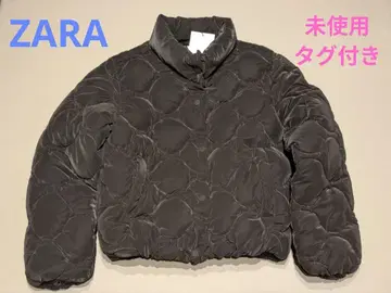 [ ZARA ] 미사용 택 포함 충전솜 다운 자켓 블랙 164cm