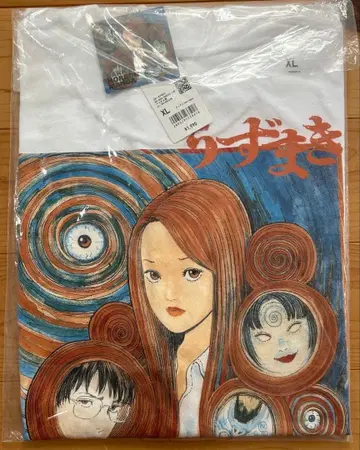 이토 준지 우즈마키 T셔츠 XL 사이즈 미개봉 만화 큐레이션 유니클로