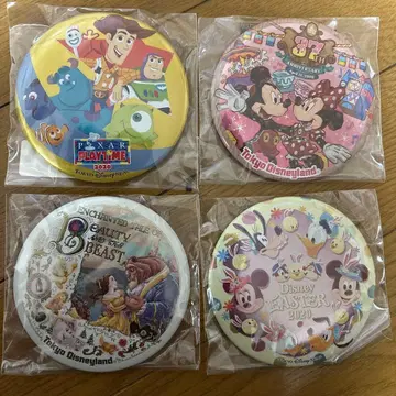 디즈니 캔뱃지 세트 토이스토리 37주년 미녀와 야수