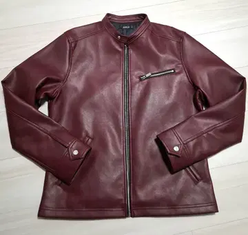 새상품급 SUREVE 버건디 싱글 라이더 자켓