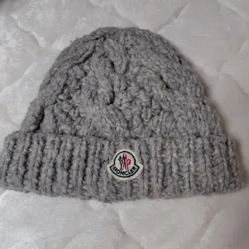 MONCLER 니트 모자 그레이