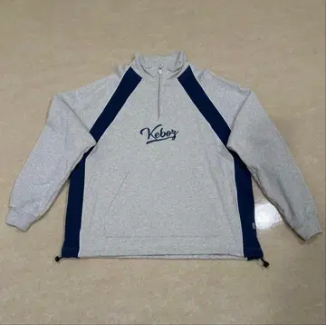 Keboz 하프 지퍼 트레이닝복 LARGE 그레이/네이비