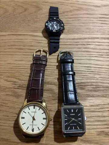 CASIO 아날로그 시계 3종 세트