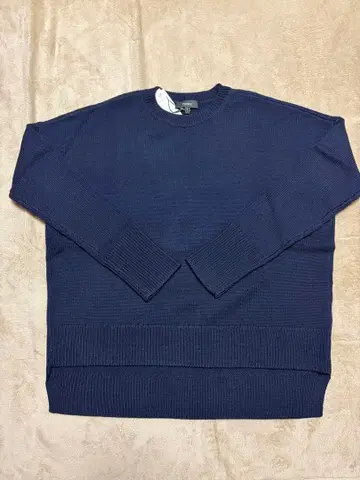 theory 네이비 긴팔 니트 스웨터 크루넥 P 사이즈