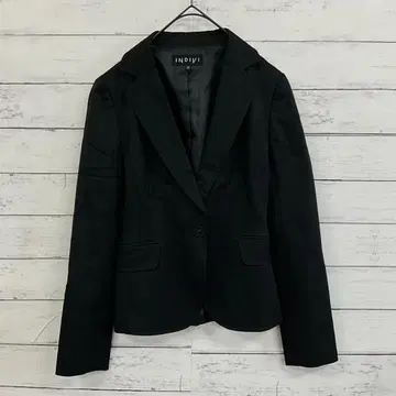 [ INDIVI ] 자켓 블랙 스트레치 소재 38 사이즈 M