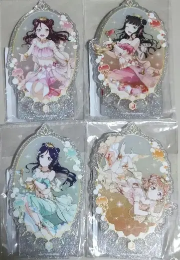 4점 세트 키라린 아크릴 스탠드 Aqours 머메이드 러브 라이브!