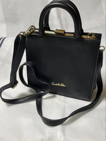 블랙 합성 피혁 2WAY 백