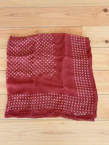 마가렛호웰 도트 무늬 스카프 빨간색