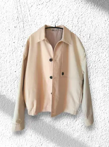 자라 숏 트렌치코트 자켓 베이지 L 사이즈 컨디션 최상
