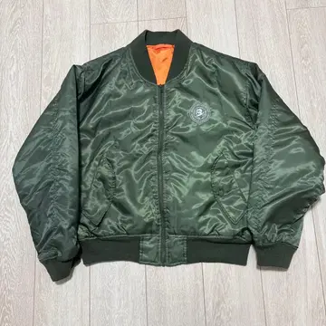 산토리 커피 MA-1 플라이트 자켓 올리브 그린
