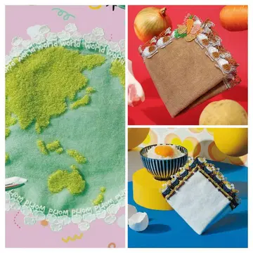 [ 랩핑 완료 미사용 새상품 ] 긴자와 레이스 타월 손수건 3세트