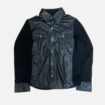 Artisan Leather panel jacket 가죽 절개