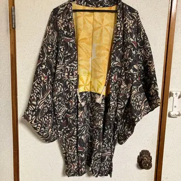 쇼와 레트로 다이쇼 로망 긴 겉옷 실크