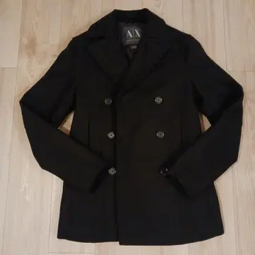 [ 새상품급 ] Armani Exchange 블랙 피 코트 XS 남성용