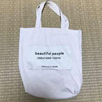 beautiful people 토트백 화이트