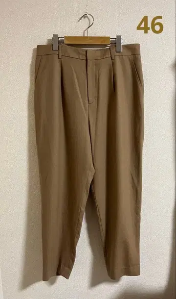 자유구 슬랙스 온워드 카시야마 사이즈 46 카멜 취업활동