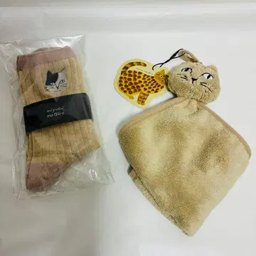Matsuo Miyuki 고양이 디자인 삭스 손수건 타월 마츠노 미유키
