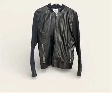 디자인웍스 EMMETI 양가죽 천연 가죽 이소재 자켓 ITALY 48