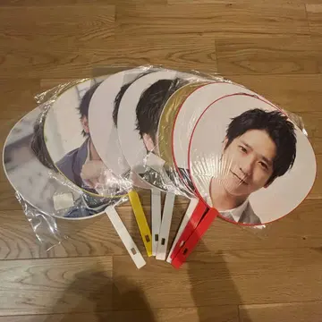 아라시 니노미야 카즈나리 점보 부채 7장 세트