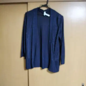 노리즈 네이비 라메 가디건