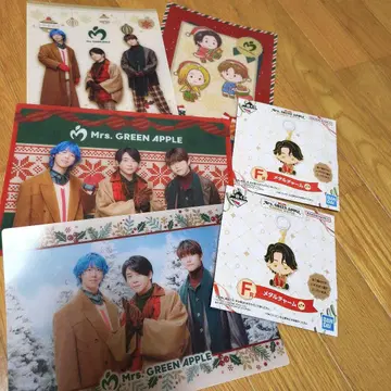 Mrs. GREEN APPLE 메탈 참 2개 x 시트 4종