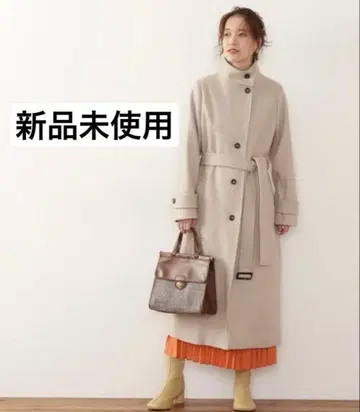 [ 미사용 새상품 ] N 내추럴 뷰티 베이직 테크 멜톤 코트 M