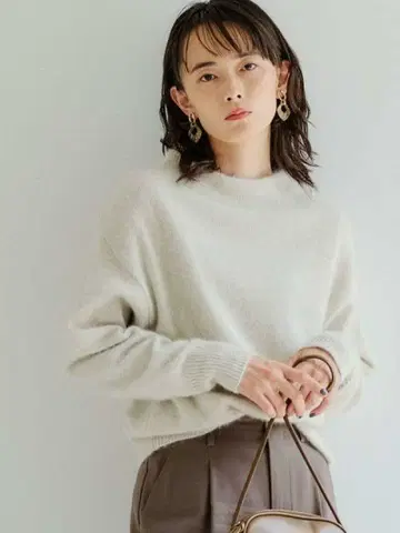 새상품 green label 울 후크 니트 풀오버