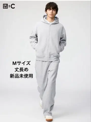 UNIQLO:C 맨투맨 와이드 팬츠 긴 길이 M