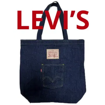 Levi's 데님 토트백 포켓 부착