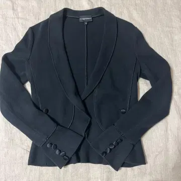 Emporio Armani 엠포리오 아르마니 프릴 자켓 40 블랙