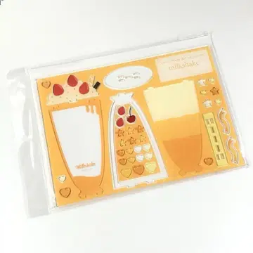 후쿠야 아크릴 프레임 밀크셰이크 오렌지 fanfancy+