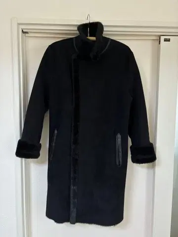 엘레판 aileFanM 페이크 무스탕 코트 롱 기장