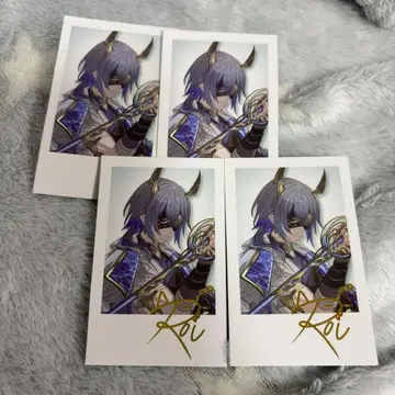 니지산지 코야나기 로우 폴라로이드풍 카드 4장 세트