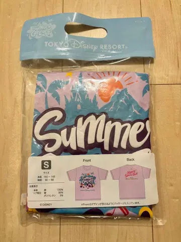 디즈니 미세스 T셔츠 S 핑크 서머쿨오프