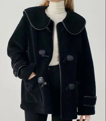 fano studios 와이드 칼라 미들 더플 코트