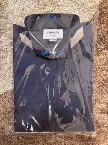 ORIHICA 윙카라 데님풍 셔츠 M(39-82)
