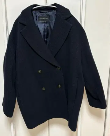 어반 리서치 네이비 울 코트