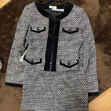 트위드 자켓 스커트 세트