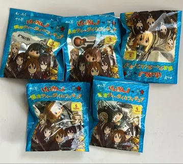 케이온 조식 티타임 피규어 스트랩 전 5종 세트 미개봉 당시 물품