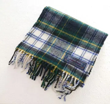 HIGHLAND TWEEDS 체크 무늬 타탄 체크 머플러 UK제