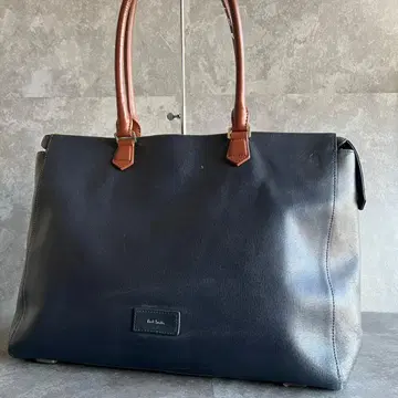 폴 스미스 가죽 비즈니스 백 네이비